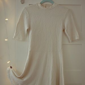 Short High Neck White TopShop Dress